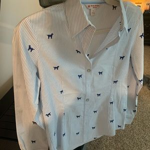 Brooks Brother’s Button Down Blue/White Top